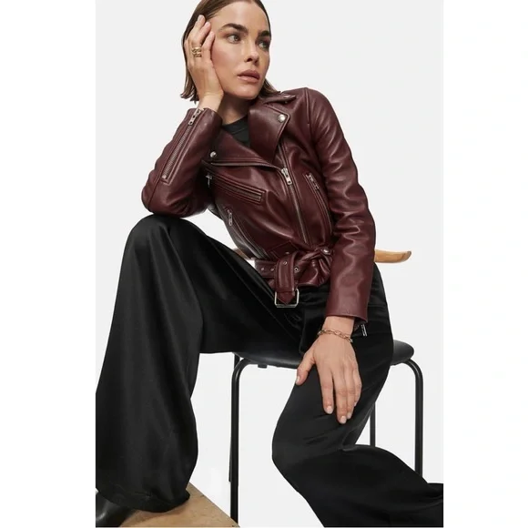 Anine Bing Romy Wide Leg Silk Pants MEDIUM, Never Worn, Orig $300 - Picture 7 of 11